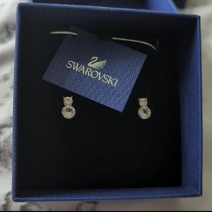 Swarovski Crystal Silver Stud Earrings